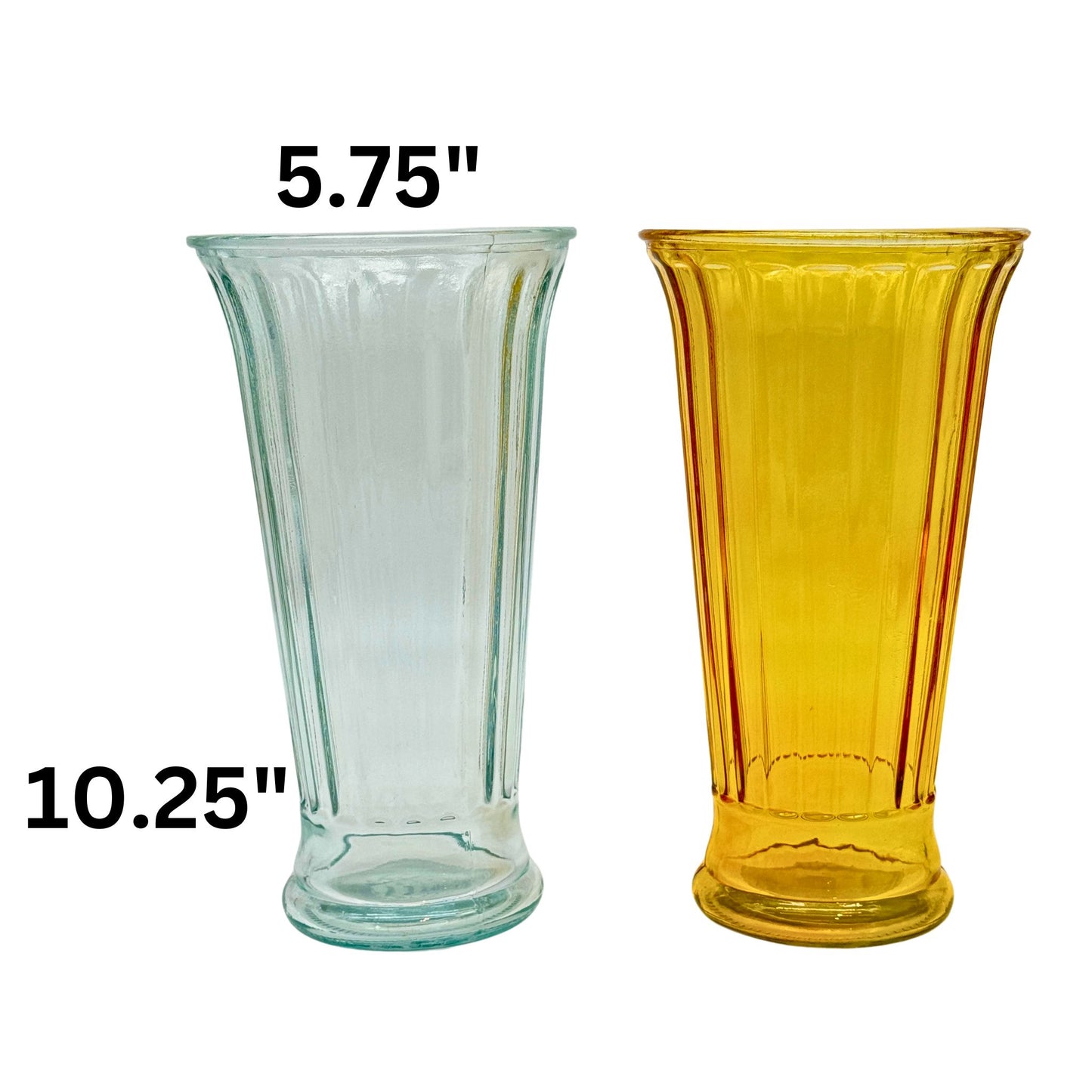Flared Ribbed XL Vase (6pcs)