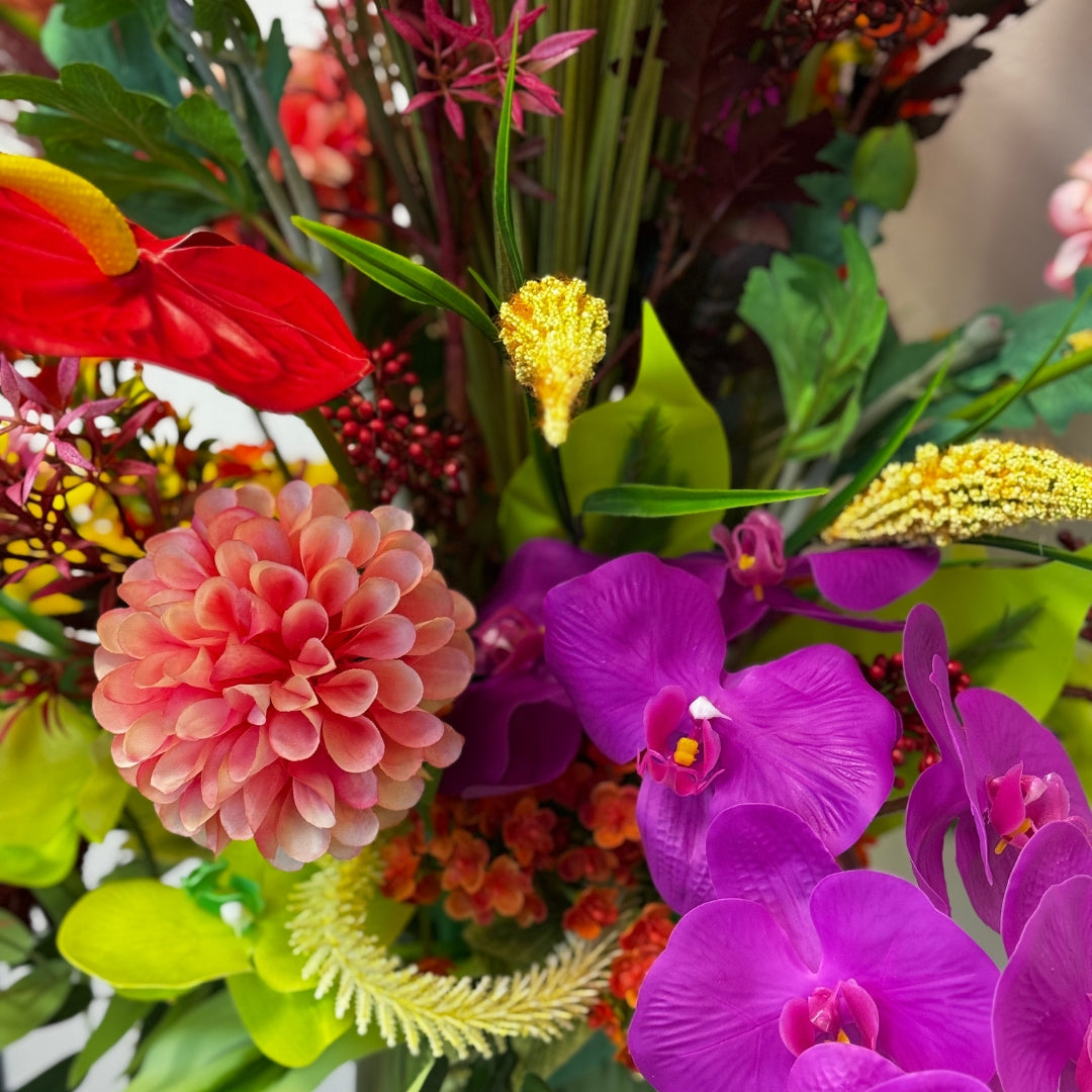 Crimson Radiance - 40" XLarge Luxury Simulation Flower