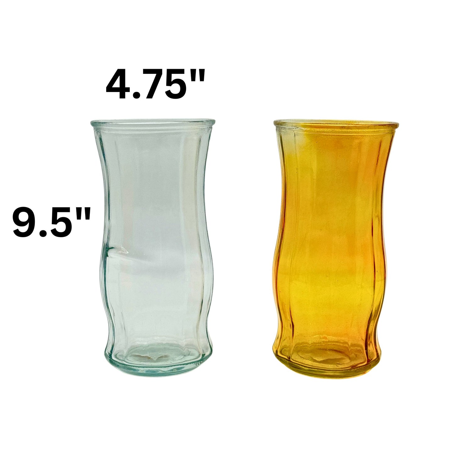 Classic Ribbed Rose Vase (12pcs)