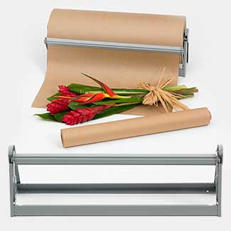 24"x1,275 ft Brown Floral Wrapping Paper Roll (Water Proof)