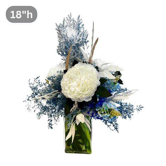 Frosted Serenity - 18" Luxury Centerpiece