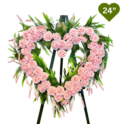 "Love Pink" Wreath 24"