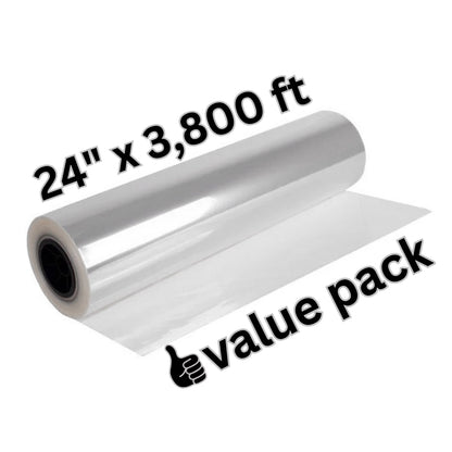 24"x3,800ft Clear Floraphane Floral Wrapping Roll