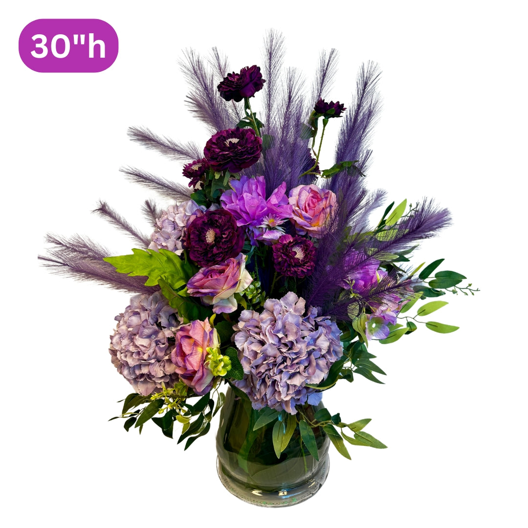 Purple Rain - 30" XLarge Luxury Simulation Flower