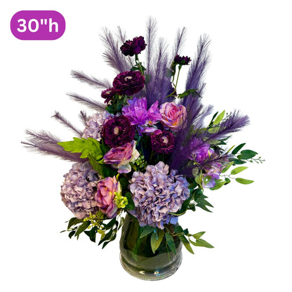 Purple Rain - 30" XLarge Luxury Simulation Flower