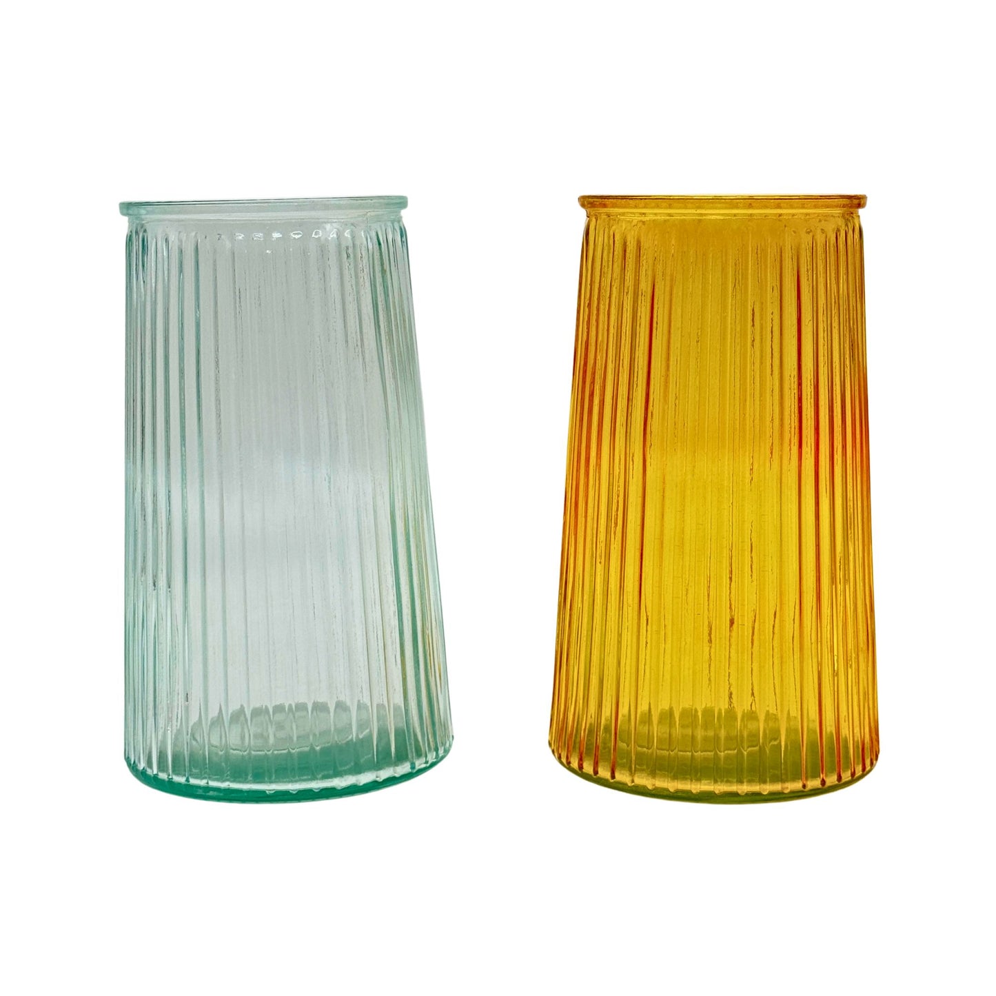 Cylinder Ribbed Vase (12pcs)