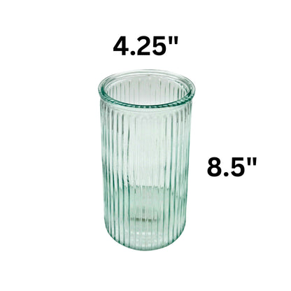 Cylinder Ribbed Vase (12pcs)