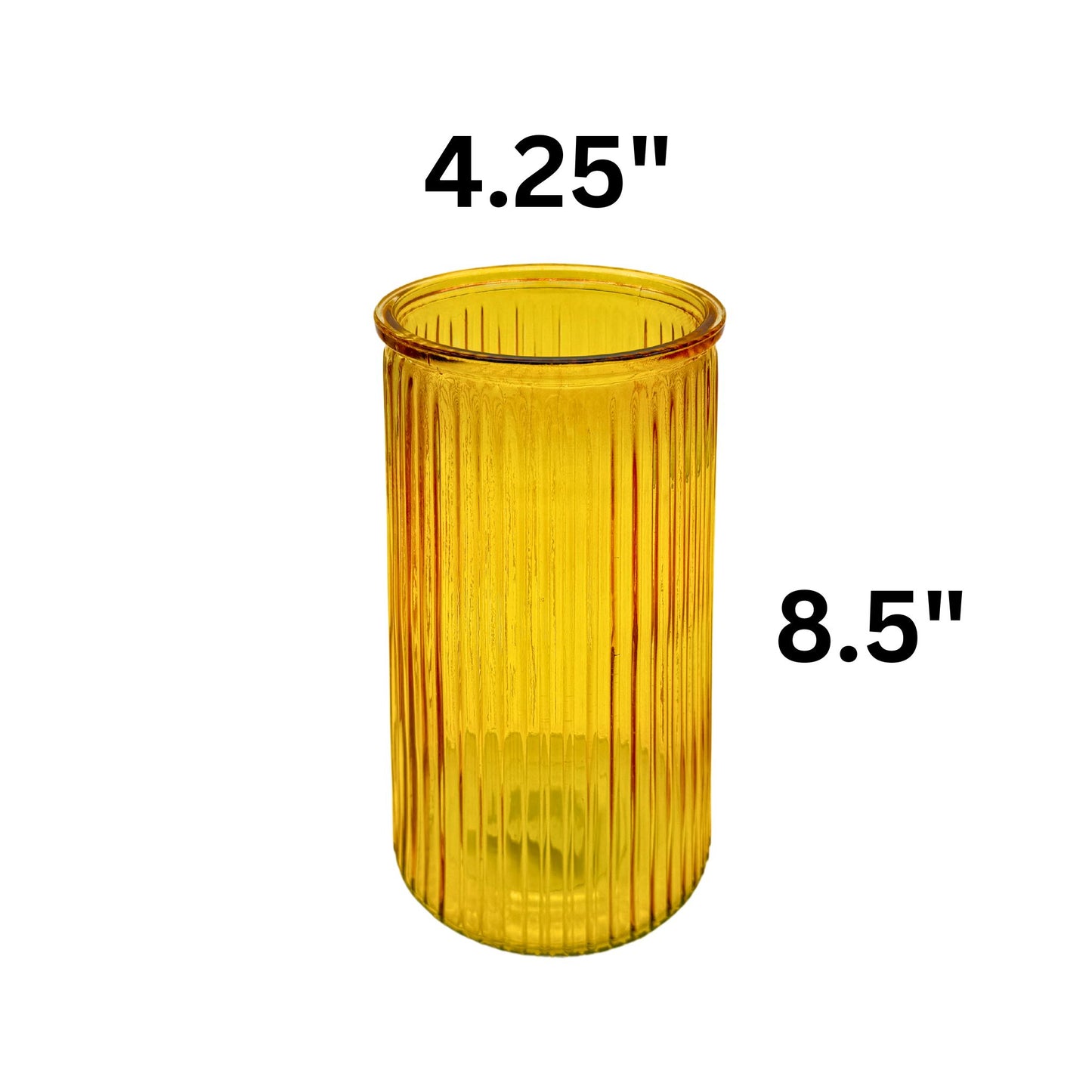 Cylinder Ribbed Vase (12pcs)