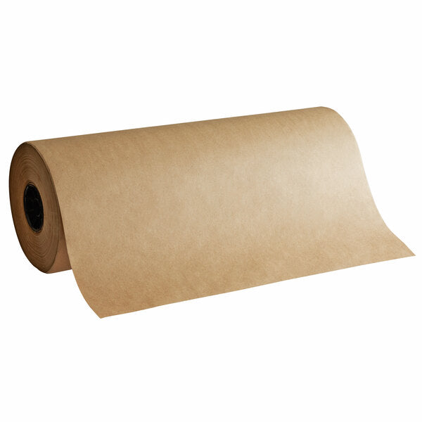 24"x1,275 ft Brown Floral Wrapping Paper Roll