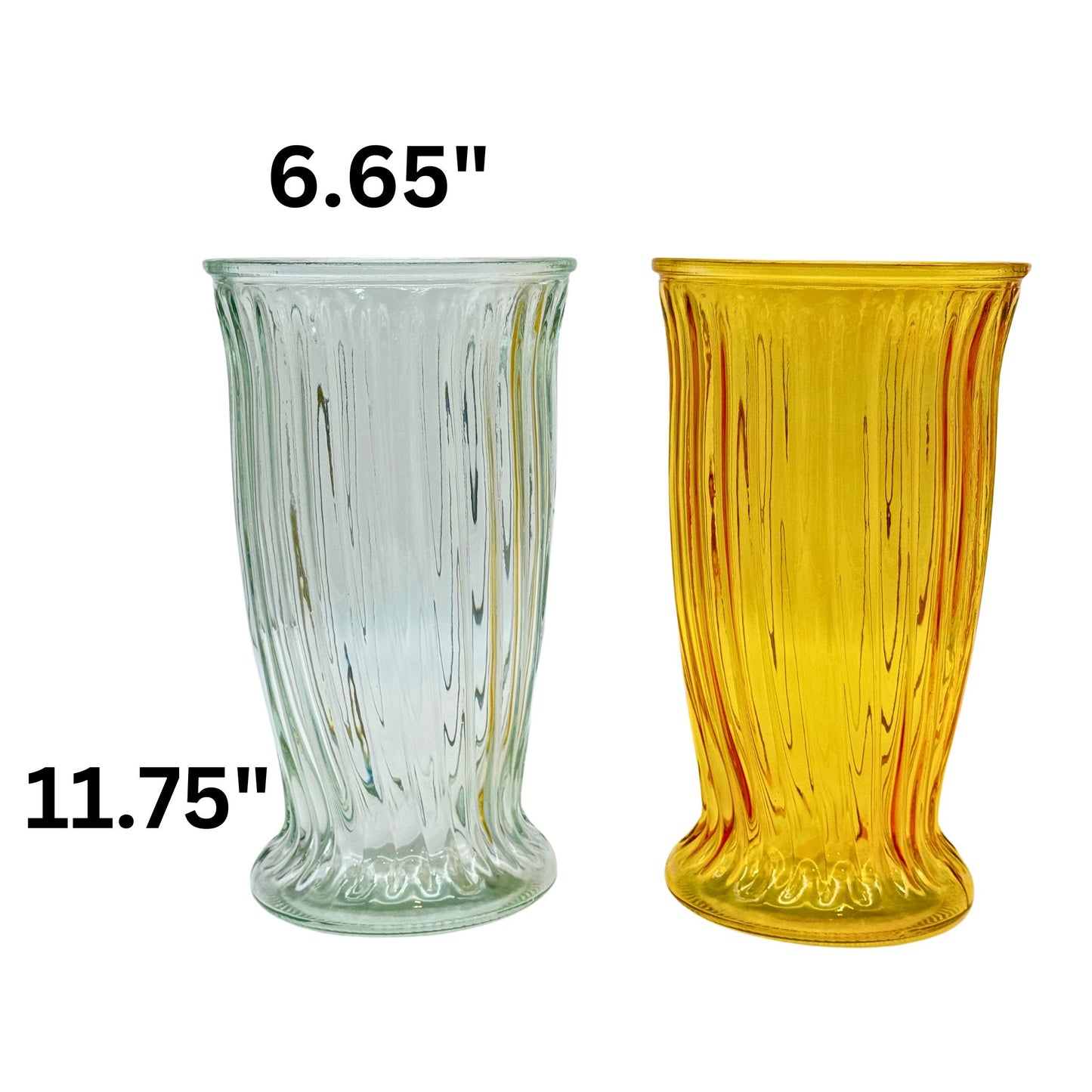 Ribbed Vase (6pcs)