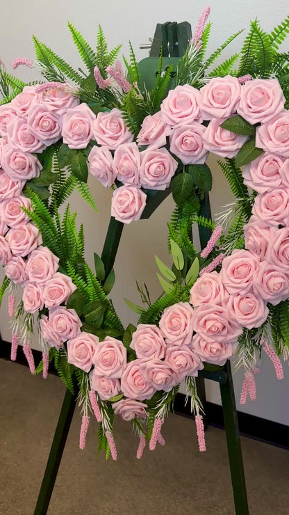 "Love Pink" Wreath 24"