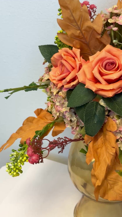 Golden Harvest Bloom - 20" Luxury Centerpiece